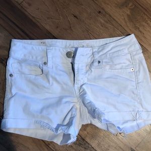 American Eagle White Jean Shorts